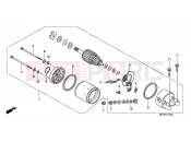 E-11 STARTING MOTOR - Honda FJS400D7 ED SILVER WING 400 2007