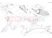 DUCATI 2021 Scrambler Desert Sled Fasthouse REAR SHOCK ABSORBER [MOD:SCR800FH]