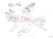 DUCATI 2021 Diavel 1260 Lamborghini REAR SHOCK ABSORBER [MOD:DVLAMBO]