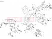 DUCATI 2021 Diavel 1260 FOOTRESTS, LEFT [MOD:DVL1260]