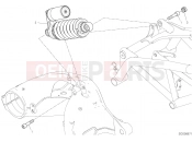 DUCATI 2021 Hypermotard 950 SP REAR SHOCK ABSORBER [MOD:HYM950SP]