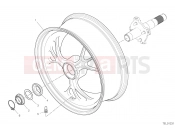 DUCATI 2021 Hypermotard 950 SP REAR WHEEL [MOD:HYM950SP]