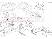 DUCATI 2021 Monster 821 FOOTRESTS, LEFT [MOD:M 821]