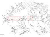 DUCATI 2021 Monster 1200 FOOTRESTS, RIGHT [MOD:M 1200]