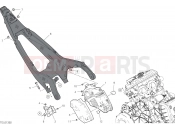 DUCATI 2021 Panigale Superleggera V4 REAR FRAME COMP. [MOD:PANV4SL]