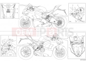DUCATI 2021 Panigale V4 POSITIONING PLATES [MOD:PANV4;XST:JAP]