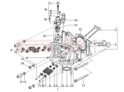 PIAGGIO Beverly 350 IE ABS Cylinder head unit - Valve