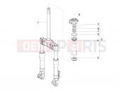 PIAGGIO Beverly 350 IE ABS Fork/steering tube - Steering bearing unit