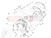 PIAGGIO Beverly 350 IE ABS Front glove-box - Knee-guard panel