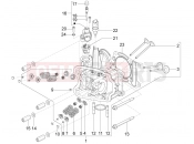 Cylinder head unit - Valve - Piaggio BV 350 IE ABS (USA / CA) 2020