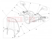 Windshield - Glass - Piaggio BV 350 IE ABS (USA / CA) 2021