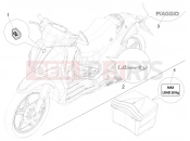 Plates - Emblems - Piaggio Liberty 125 Poste 2019