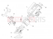 PIAGGIO Liberty 150 Throttle body - Injector - Induction joint