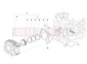 Cylinder-piston-wrist pin unit - Piaggio Liberty 50 Corporate 2021