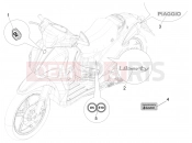 Plates - Emblems - Piaggio Liberty 50 Corporate 2021