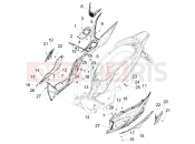 PIAGGIO Medley 150 ie ABS Central cover - Footrests