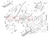 PIAGGIO MP3 400 Central cover - Footrests