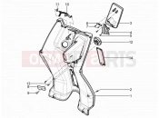 Front glove-box - Knee-guard panel - Piaggio Typhoon 125 4T 2V 2019