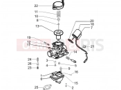 PIAGGIO Zip 100 4T (APAC) Carburetor's components