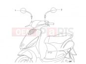 PIAGGIO Zip 100 4T (APAC) Driving mirror/s