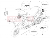 PIAGGIO Zip 100 4T (APAC) Plates - Emblems