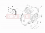 Front shield - Piaggio Zip 100 4T (APAC) 2012