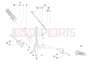 Handlebars - Master cil. - Piaggio Zip 100 4T (APAC) 2012