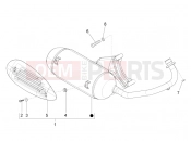 Silencer - Piaggio Zip 100 4T (APAC) 2012
