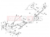 MOTOGUZZI V85 TT Travel Pack Exhaust pipe