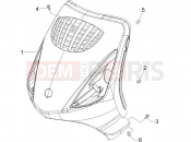 PIAGGIO Zip 50 4T Front shield