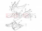 PIAGGIO Typhoon 50 4T 4V (USA / CA) Central cover - Footrests