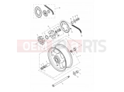 TRIUMPH DAYTONA 600 & 650 Rear Wheel/Final Drive