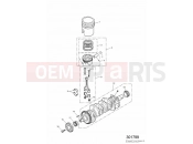 Crankshaft,Connecting Rods,Pistons & Liners - Triumph DAYTONA 600 & 650 2005