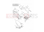 Triumph 2007 DAYTONA 600 & 650 Bodywork - Rear Side Panels and Seat