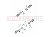 TRIUMPH THUNDERBIRD SPORT Footrests & Mountings