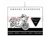 Triumph 1994 SPEED TRIPLE (CARBS) Owners Handbook 1996 Models