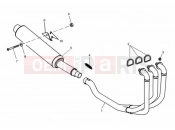 Triumph 2000 SPEED TRIPLE 885cc\955cc (EFI) > 141871 Exhaust System 955cc Engine