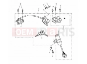 Triumph 2003 SPEED TRIPLE 141872 > 210444 Ignition Switch & Lock Set