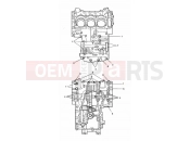 Triumph 2003 SPEED TRIPLE 141872 > 210444 Crankcase Fixings