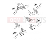 TRIUMPH SPEED TRIPLE 210445 > 461331 Footrests & Mountings