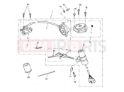 TRIUMPH SPEED TRIPLE 210445 > 461331 Ignition Switch & Lock Set