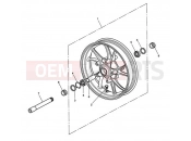 Front Wheel 333179 - Triumph SPEED TRIPLE 210445 > 461331 2009