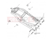 Triumph 2014 SPEED TRIPLE 461332 > 735437 Rear Sub-Frame & Fittings