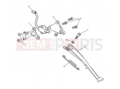 Triumph 2013 SPEED TRIPLE 461332 > 735437 Sidestand