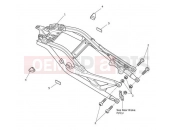 Triumph 2014 SPEED TRIPLE R > 735336 Rear Sub-Frame & Fittings