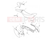 TRIUMPH SPEED TRIPLE R > 735336 Rear Bodywork & Seat