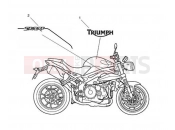 TRIUMPH SPEED TRIPLE R > 735336 Decals 657552