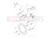 TRIUMPH ROCKET 3 R Rear Brake Caliper & Disc