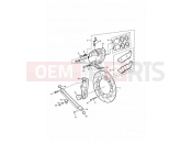 Rear Brake Disc and Caliper - Triumph ADVENTURER 1997