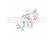 Triumph 1999 ADVENTURER Rear Brake Caliper & Disc